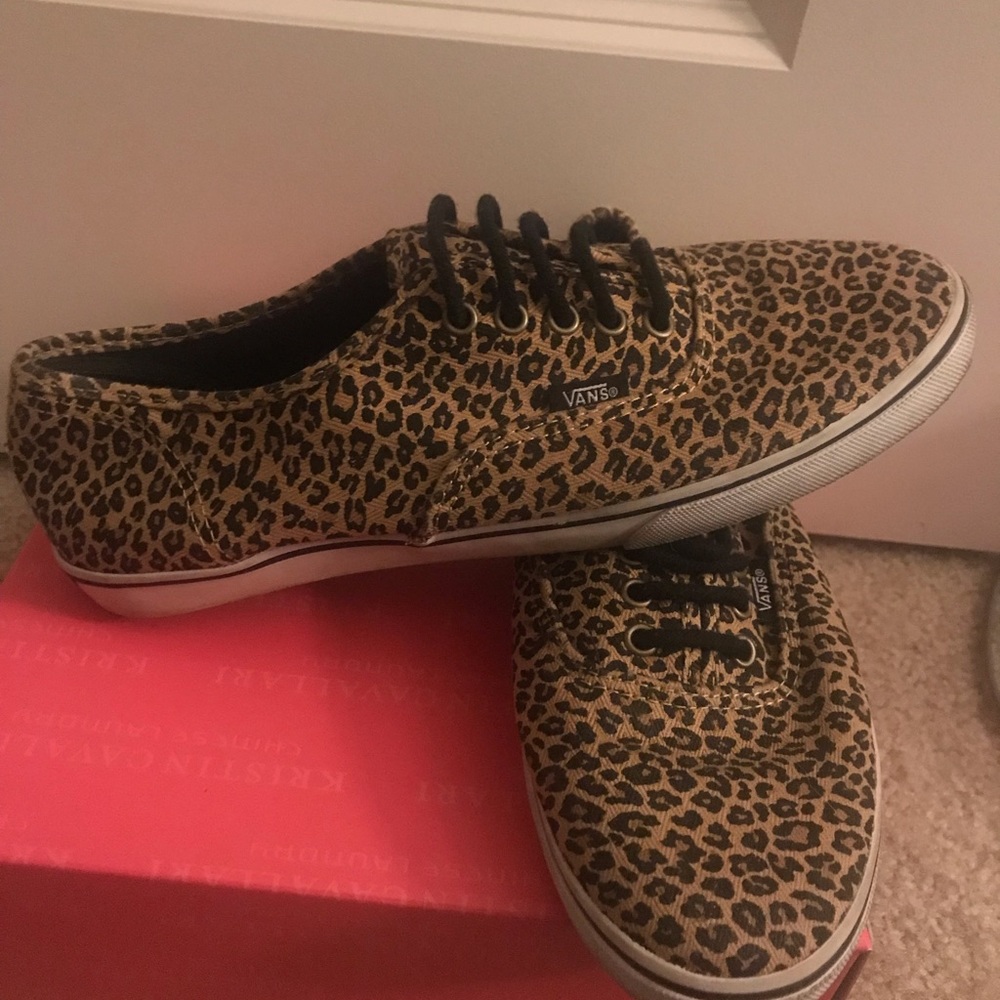 Cheetah print vans